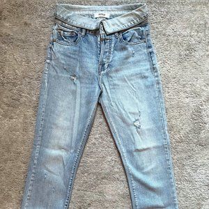 Pistola High Waist Fold Over 80s Jeans